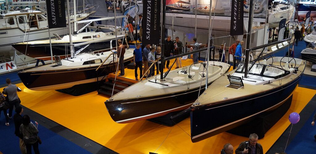 Saffier-Stand auf der hanseboot